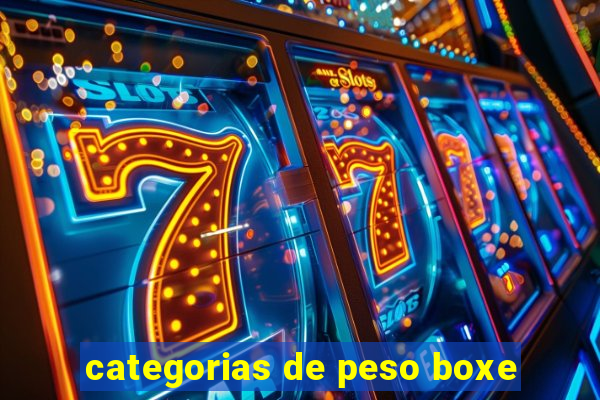 categorias de peso boxe